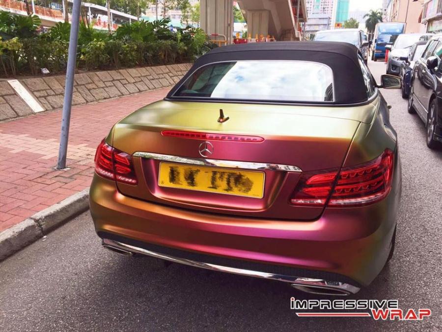  Mercedes-Benz E350 Cabriolet Chameleon by Impressive Wrap 2016 года  (фото 6 из 9)